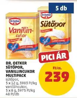 PENNY Dr. Oetker Sütőpor, Vanillincukor Multipack ajánlat