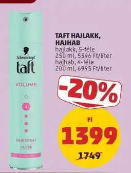 PENNY Taft hajlakk/hajhab ajánlat