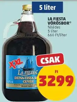 PENNY LA FIESTA VÖRÖSBOR ajánlat