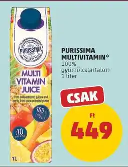 PENNY Purissima Multivitamin ajánlat