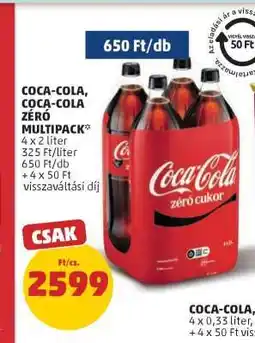 PENNY COCA-COLA, COCA-COLA ZÉRÓ MULTIPACK ajánlat