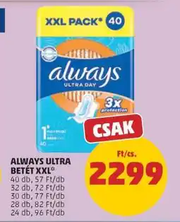 PENNY ALWAYS ULTRA BETÉT XXL ajánlat