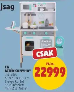 PENNY Fa játékkonyha ajánlat