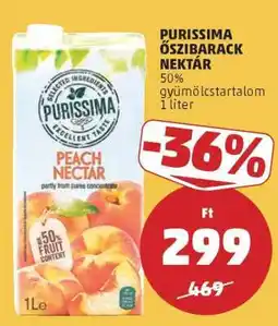 PENNY Purissima Őszibarack Nektár ajánlat