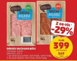 PENNY Dárdás Vastagkolbász ajánlat