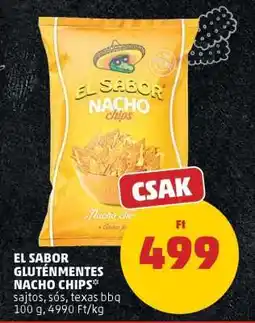 PENNY EL SABOR GLUTÉNMENTES NACHO CHIPS ajánlat