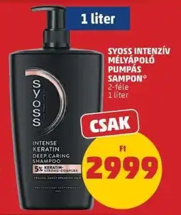 PENNY SYOSS INTENZÍV MÉLYÁPOLÓ PUMPÁS SAMPON ajánlat