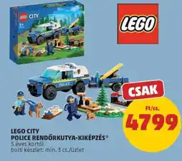 PENNY LEGO CITY POLICE RENDŐRKUTYA-KIKÉPZÉS ajánlat