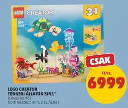 PENNY LEGO CREATOR TENGERI ÁLLATOK 3IN1 ajánlat