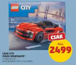 PENNY LEGO CITY PIROS SPORTAUTÓ ajánlat
