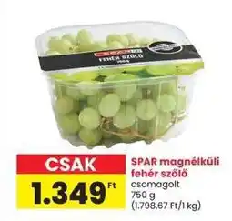 Interspar SPAR magnélküli fehér szőlő ajánlat