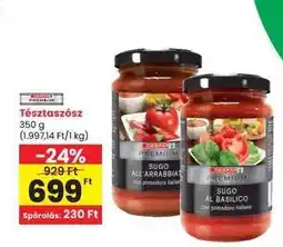 Interspar Tésztaszósz ajánlat