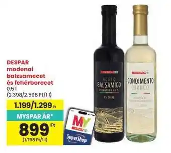 DESPAR modenai balzsamecet és fehérborecet