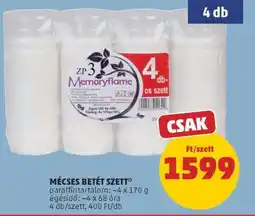 PENNY MÉCSES BETÉT SZETT ajánlat