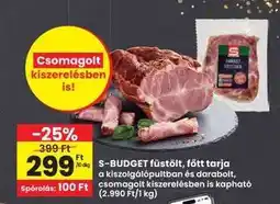 Interspar S-BUDGET füstölt, főtt tarja ajánlat