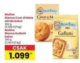 Interspar MULINO BIANCO CUOR DI MELA ALMÁS KEKSZ ajánlat