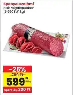 Interspar Spanyol szalámi ajánlat