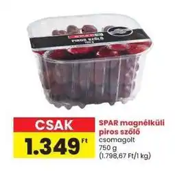 Interspar SPAR magnélküli piros szőlő ajánlat