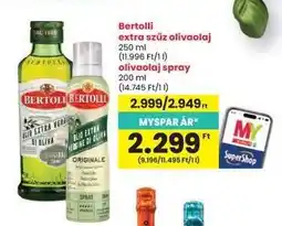 Interspar BERTOLLI Extra szűz olívaolaj ajánlat