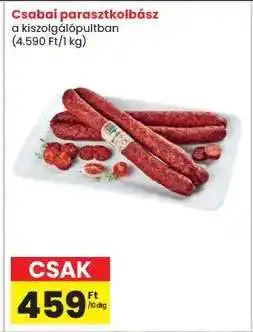 Interspar Csabai parasztkolbász ajánlat