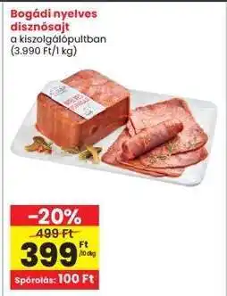 Interspar Bogádi nyelves disznósajt ajánlat