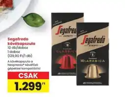 Interspar Segafredo kávékapszula ajánlat