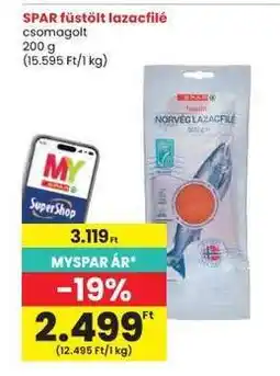 Interspar SPAR füstölt lazacfilé ajánlat