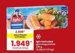 Interspar Iglo halrudak gyorsfagyasztott ajánlat
