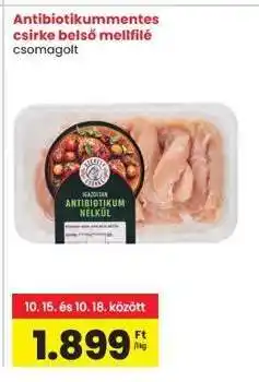 Interspar Antibiotikummentes csirke belső mellfilé ajánlat