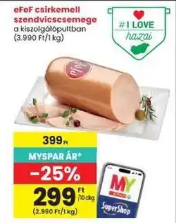 Interspar eFeF csirkemell szendvicscsemege ajánlat