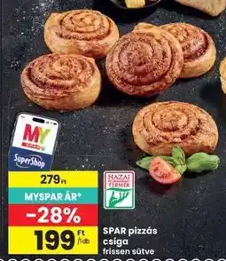 Interspar SPAR pizzás csiga ajánlat