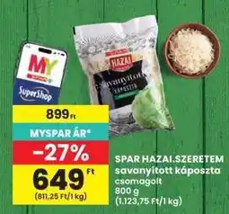 Interspar SPAR HAZAI.SZERETEM savanyított káposzta csomagolt ajánlat