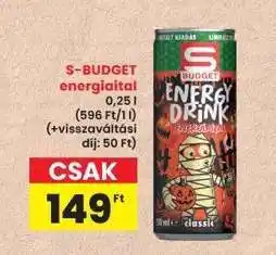 Interspar S-BUDGET energiaital ajánlat