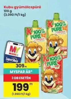 Interspar Kubu Gyümölcspüré ajánlat
