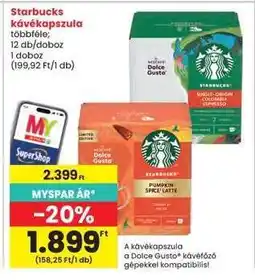 Interspar Starbucks kávékapszula ajánlat