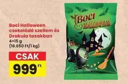 Interspar Boci Halloween csokoládé szellem és Drakula tasakban ajánlat