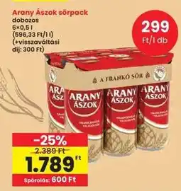 Interspar Arany Ászok sörpack ajánlat