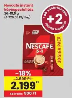 Interspar Nescafé instant kávéspecialitás ajánlat