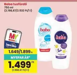 Interspar BABA Tusfürdő ajánlat
