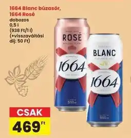 Interspar 1664 Blanc búzasör, 1664 Rosé ajánlat