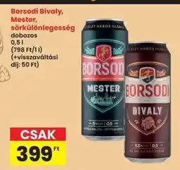 Interspar Borsodi Bivaly, Mester, sörkülönlegesség ajánlat