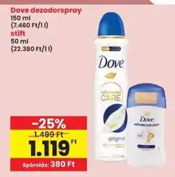 Interspar Dove dezodorspray ajánlat