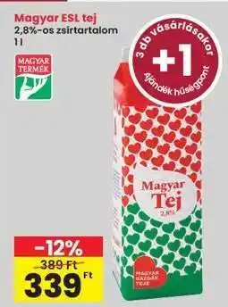 Interspar Magyar ESL tej ajánlat