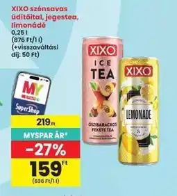 Interspar XIXO szénsavas üdítőital, jegestea, limonádé ajánlat