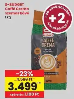 Interspar S-BUDGET Caffé Crema szemes kávé ajánlat
