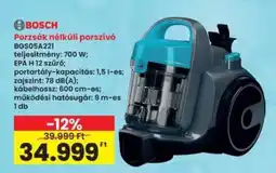 Interspar Bosch Porzsák nélküli porszívó BGS05A221 ajánlat
