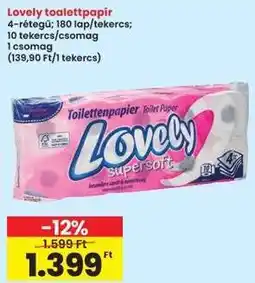 Interspar Lovely toalettpapír ajánlat
