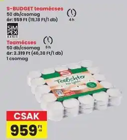 Interspar S-BUDGET teamécses ajánlat