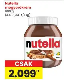 Spar Nutella mogyorókrém ajánlat