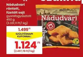Nádudvari rántott, füstölt sajt